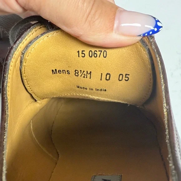 Johnston & Murphy 15 0670 Corbett Cap  Toe Derby Dress Leather Shoes  like NEW - Picture 10 of 16